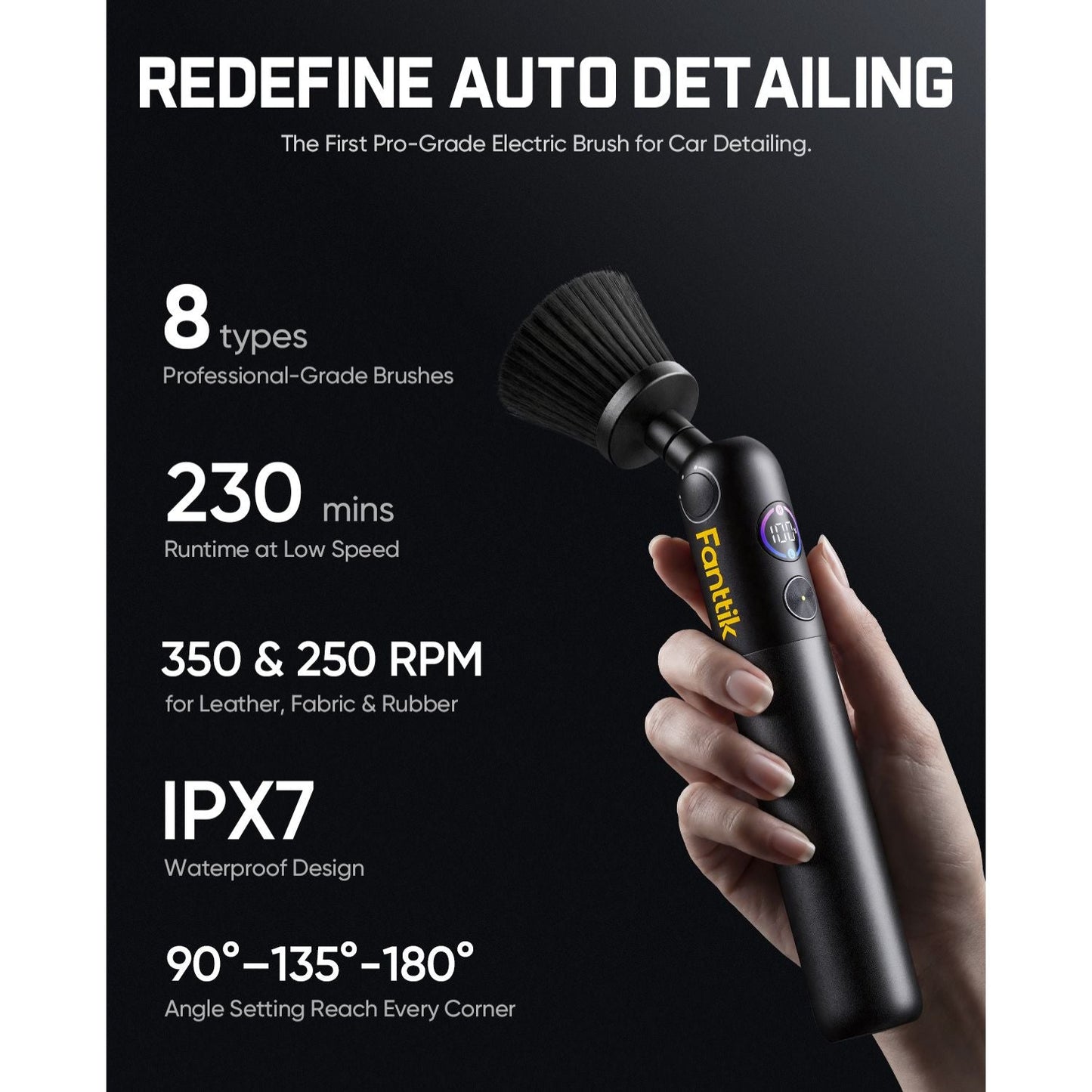 Fanttik Flip G10 Nano AutoCare Electric Spin Scrubber