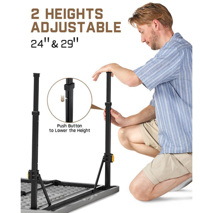 FanttikOutdoor Zeta S4 Pro 34" Square Folding Table