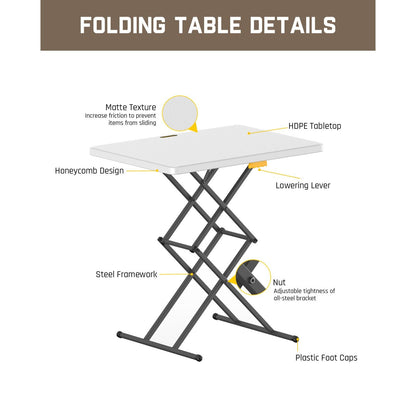 FanttikOutdoor Zeta X1 Apex 28" Folding Table