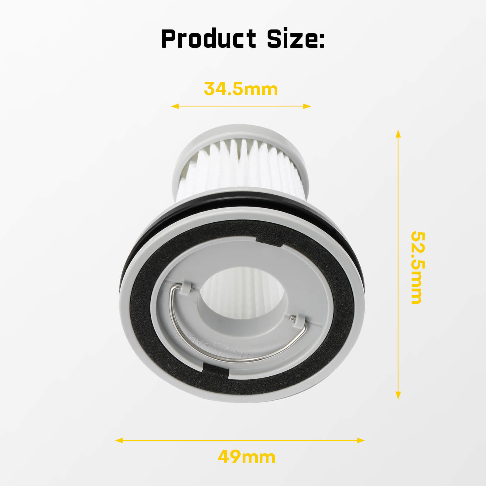 Fanttik 2-Pack Replacement HEPA Filter for Slim Series Car Vacuum