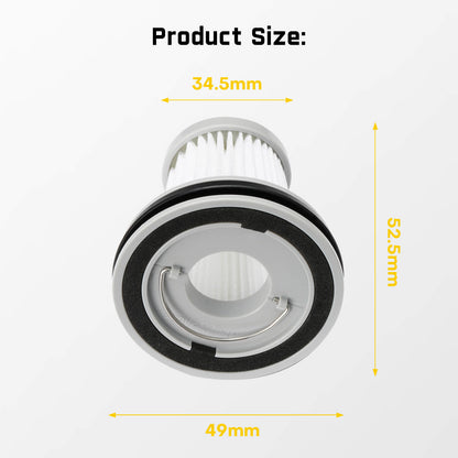 Fanttik 2-Pack Replacement HEPA Filter for Slim Series Car Vacuum