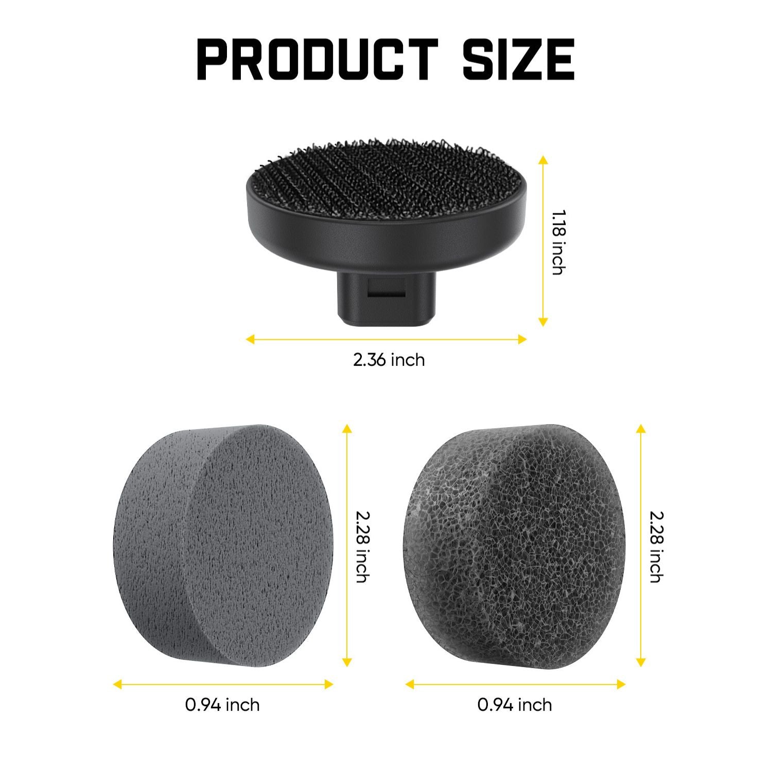 7 Pcs Replacement Pads for G9 Handy Spin Scrubber