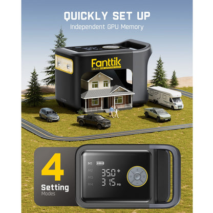 Fanttik X9 Ultra Tire Inflator and V10 APEX Foldable Car Vacuum
