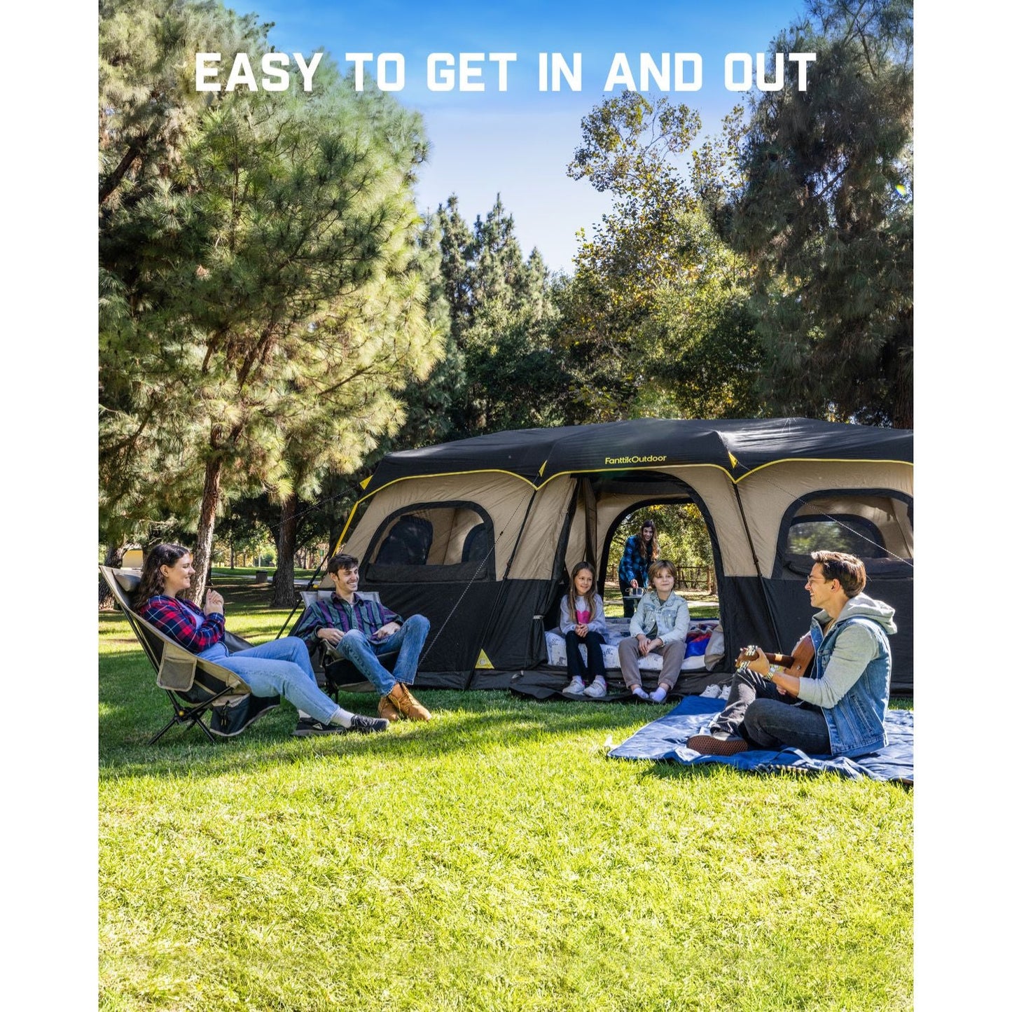 FanttikOutdoor Zeta C12 Pro Max 12 Person Camping Tent