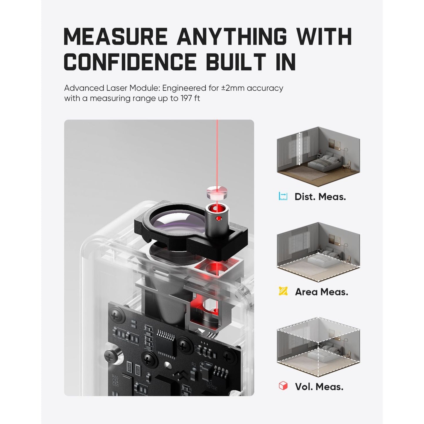 Fanttik A11 Ultra 3-in-1 Laser Distance Meter