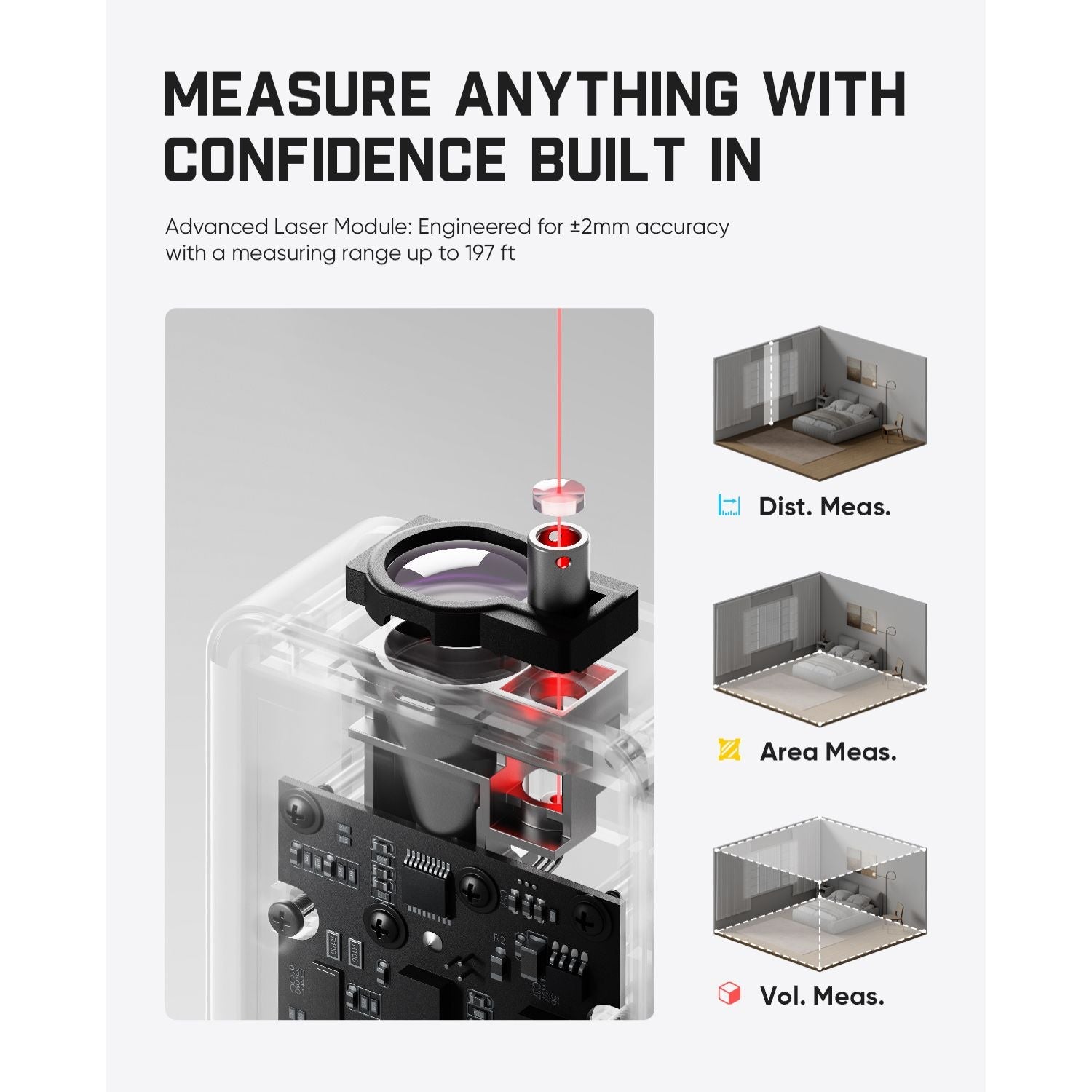 Fanttik A11 Ultra 3-in-1 Laser Distance Meter