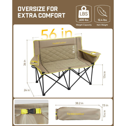 FanttikOutdoor Zeta L11 Duo Pro Double Camping Chair