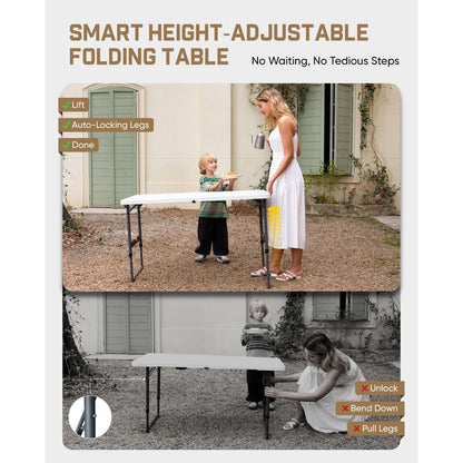 FanttikOutdoor Zeta X4 Pro 4ft Folding Table (2-Pack)