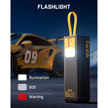 Fanttik X9 APEX Tire Inflator and Potent T10 1800 Amp Jump Starter