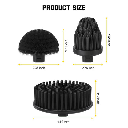 3 Pcs Replacement Brush Heads for G9 Pro Spin Scrubber