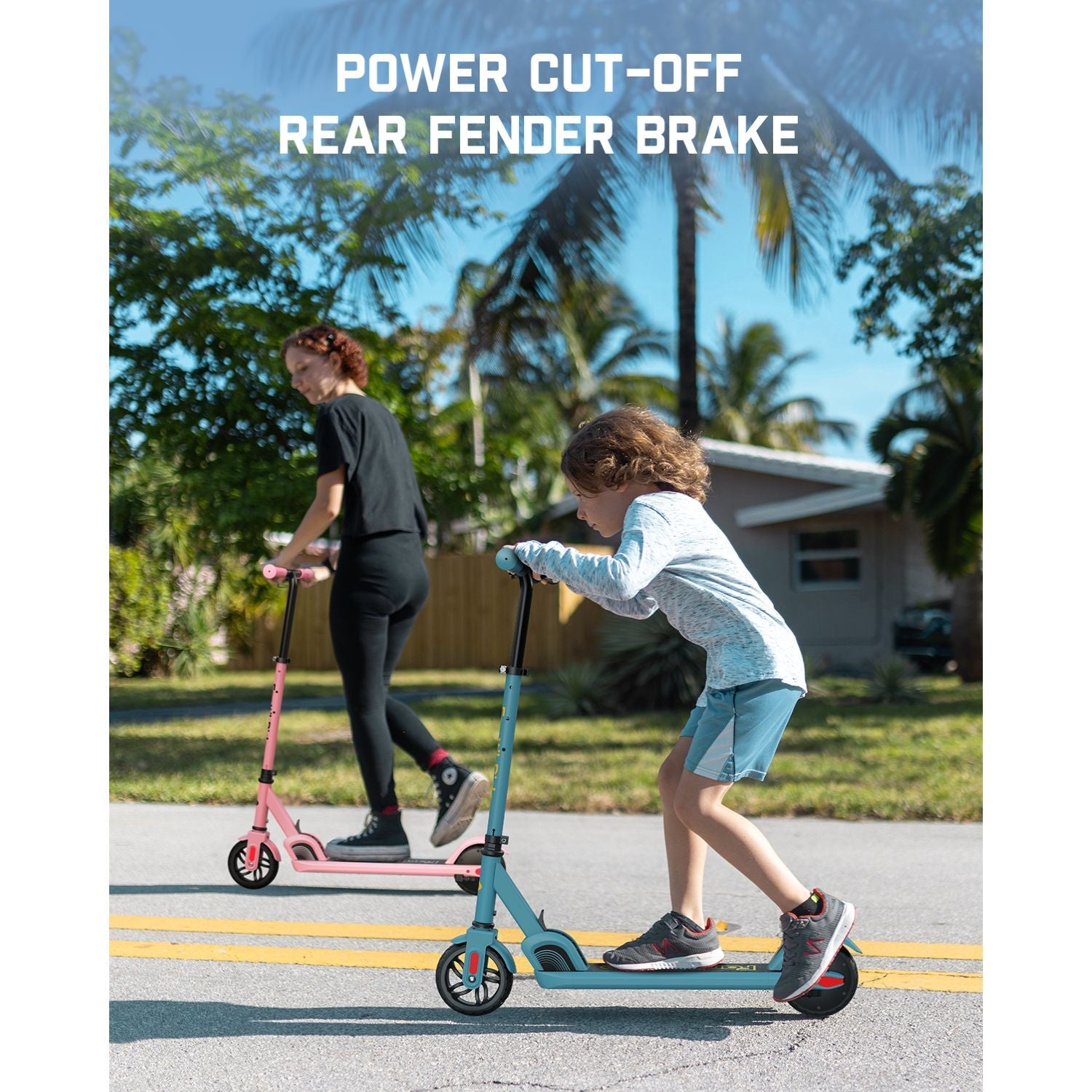 FanttikRide C9 Electric Scooter for Kids Blue