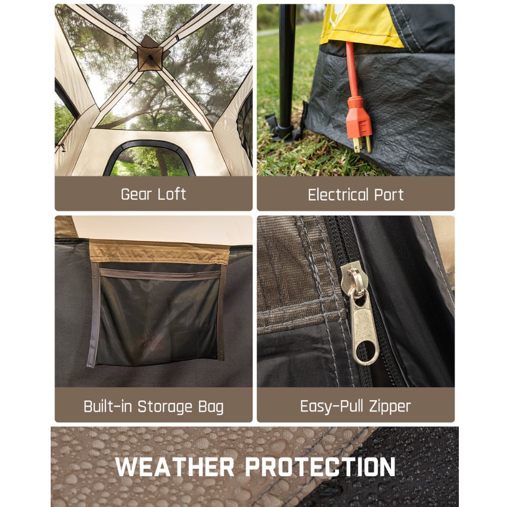 FanttikOutdoor Zeta C6 Pro 6 Person Camping Tent