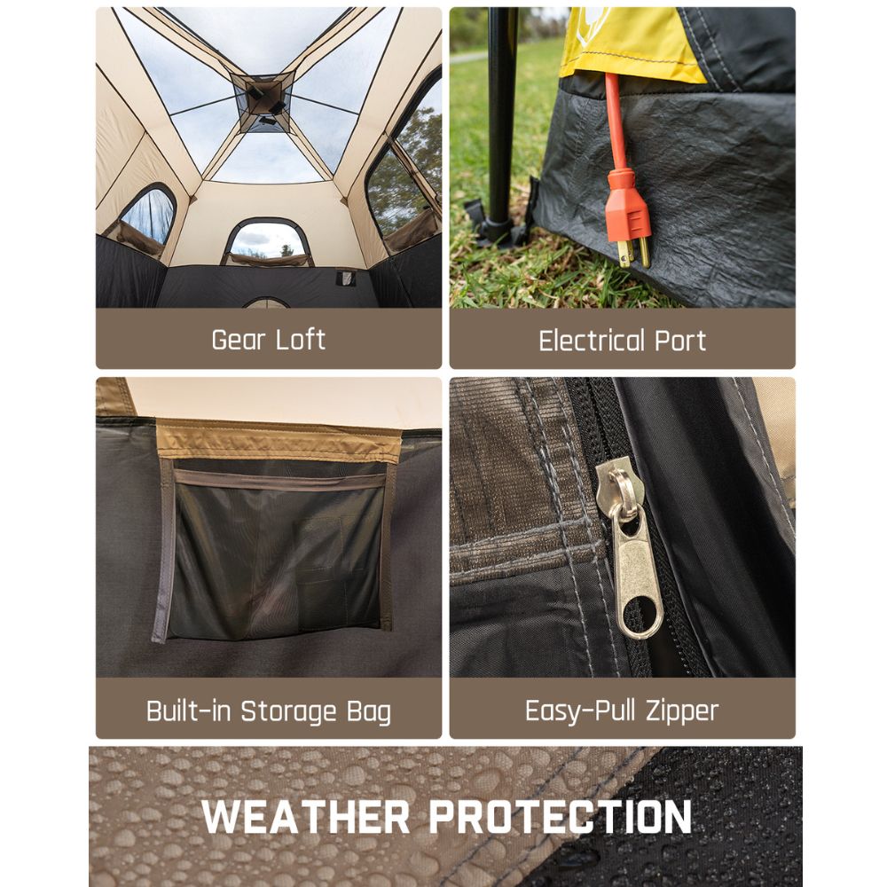 FanttikOutdoor Zeta C10 Pro 10 Person Camping Tent