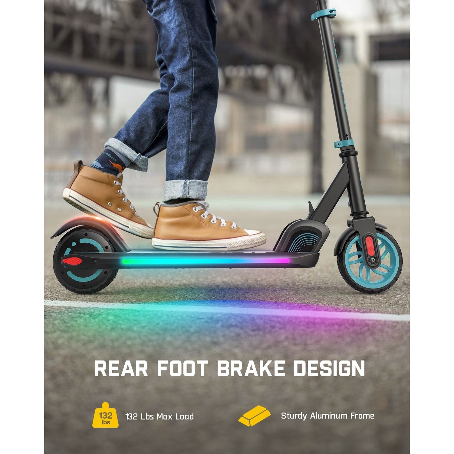 FanttikRide C9 Apex Electric Scooter for Kids Blue