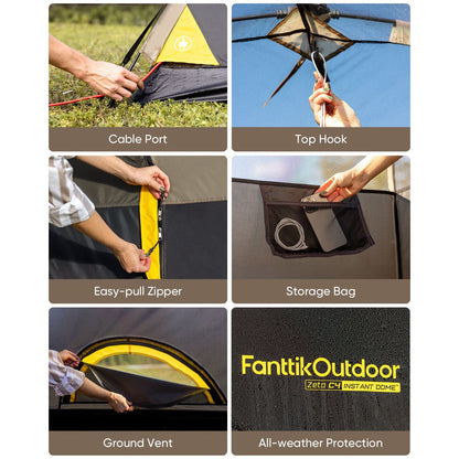 FanttikOutdoor Zeta C2/C3/C4 Dome Tent