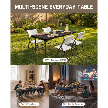 FanttikOutdoor Zeta X6 Pro 6ft Folding Table