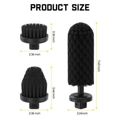 3 Pcs Replacement Brush Heads for G9 Handy Spin Scrubber