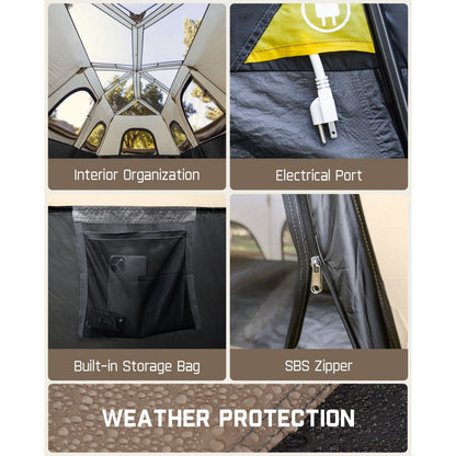 FanttikOutdoor Zeta C12 Pro Max 12 Person Camping Tent