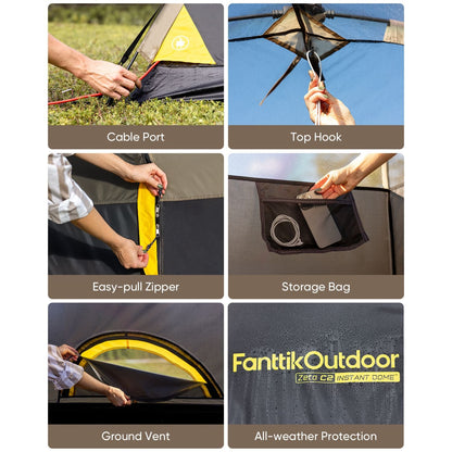 FanttikOutdoor Zeta C2/C3/C4 Dome Tent