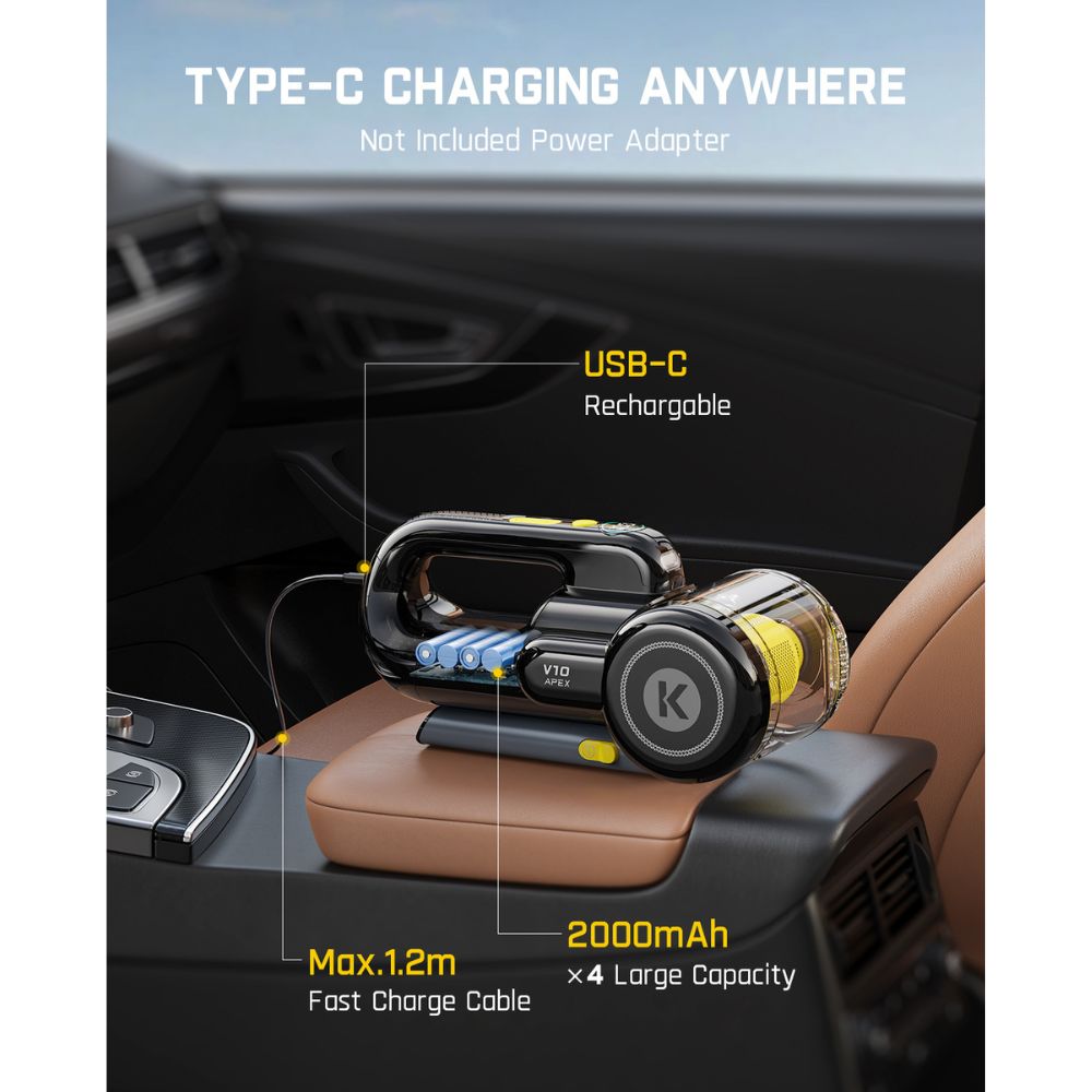 Fanttik E1 Max Precision Electric Screwdriver and V10 APEX Foldable Car Vacuum