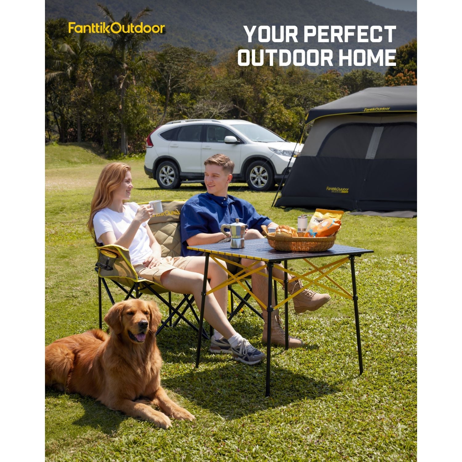 FanttikOutdoor Zeta L11 Duo Pro Double Camping Chair