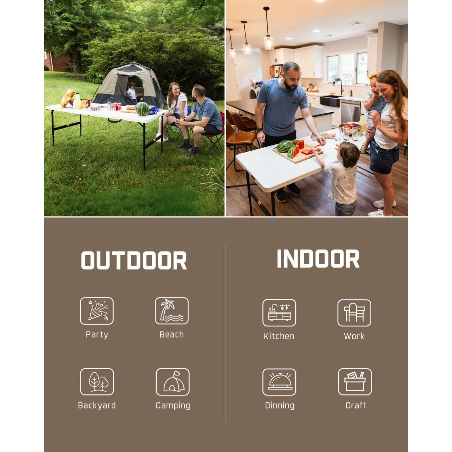 FanttikOutdoor Zeta X6 Pro 6ft Folding Table