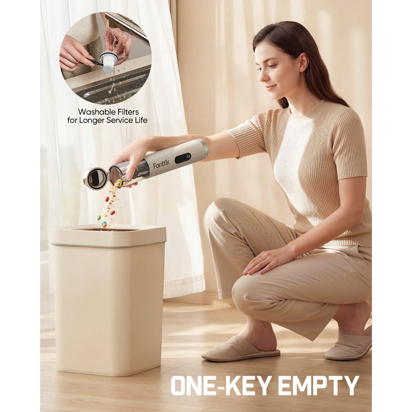 Fanttik Slim V10 Ultra Cordless Car Vacuum