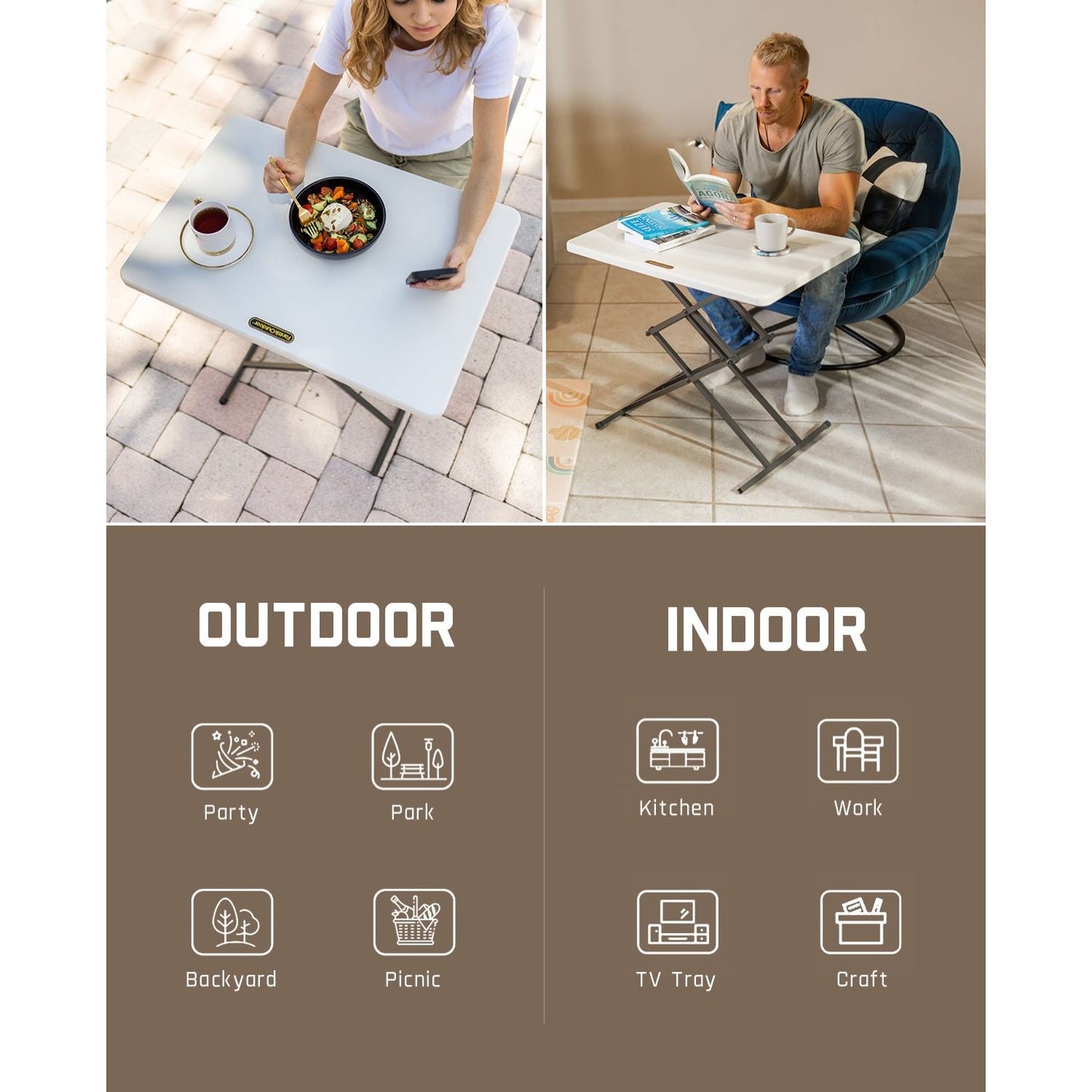 FanttikOutdoor Zeta X1 Apex 28" Folding Table