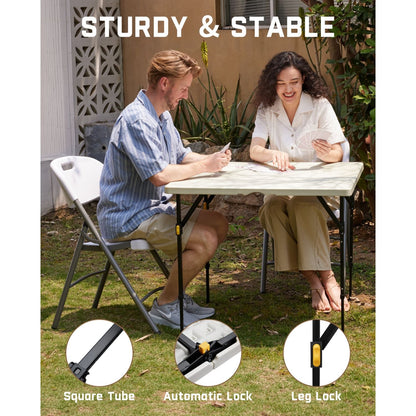 FanttikOutdoor Zeta S4 Pro 34" Square Folding Table