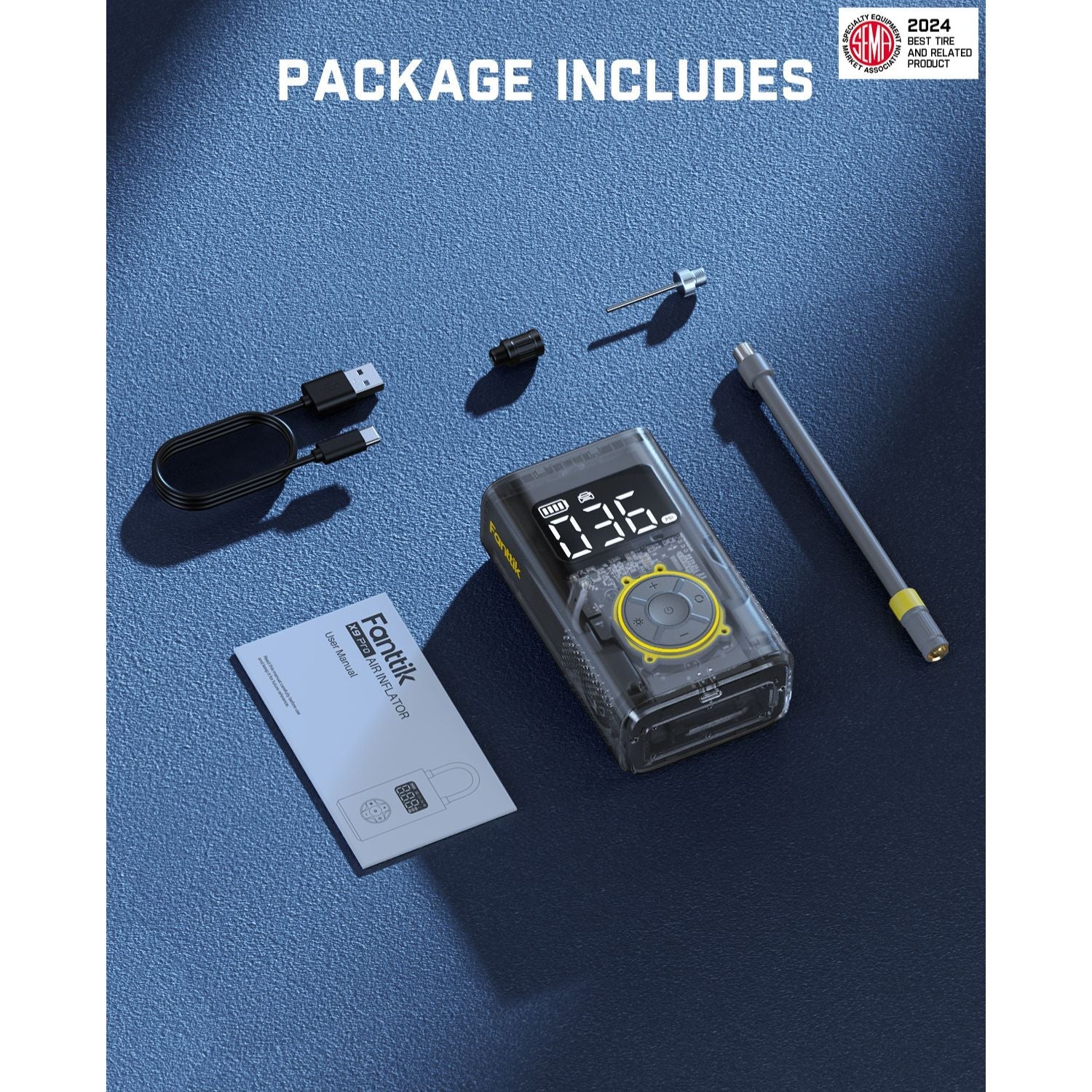 Fanttik X9 Pro Tire Inflator Mechanical Gray