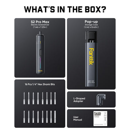Fanttik S2 Pro Max Cordless Electric Screwdriver