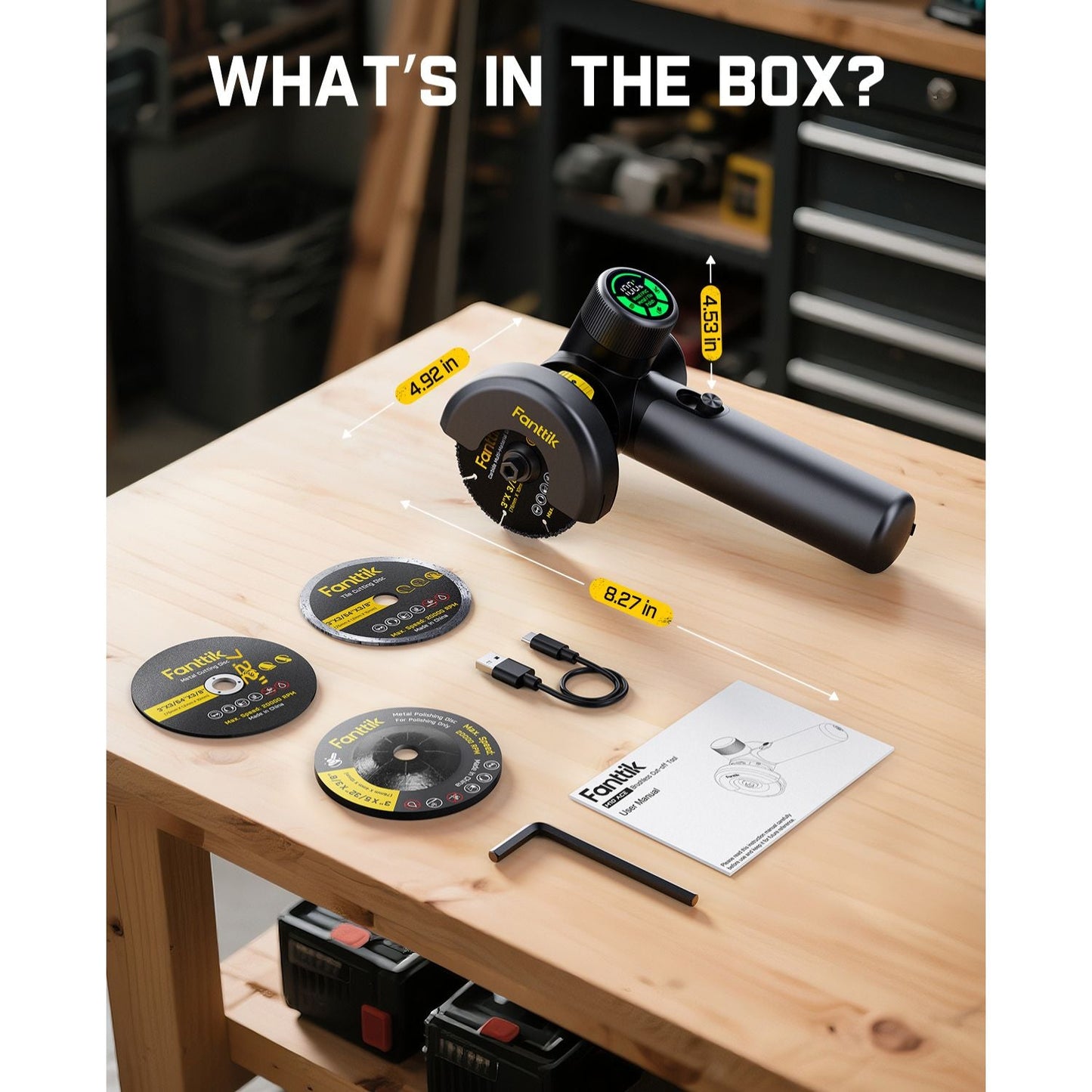 Fanttik M10 ACE Cordless Angle Grinder