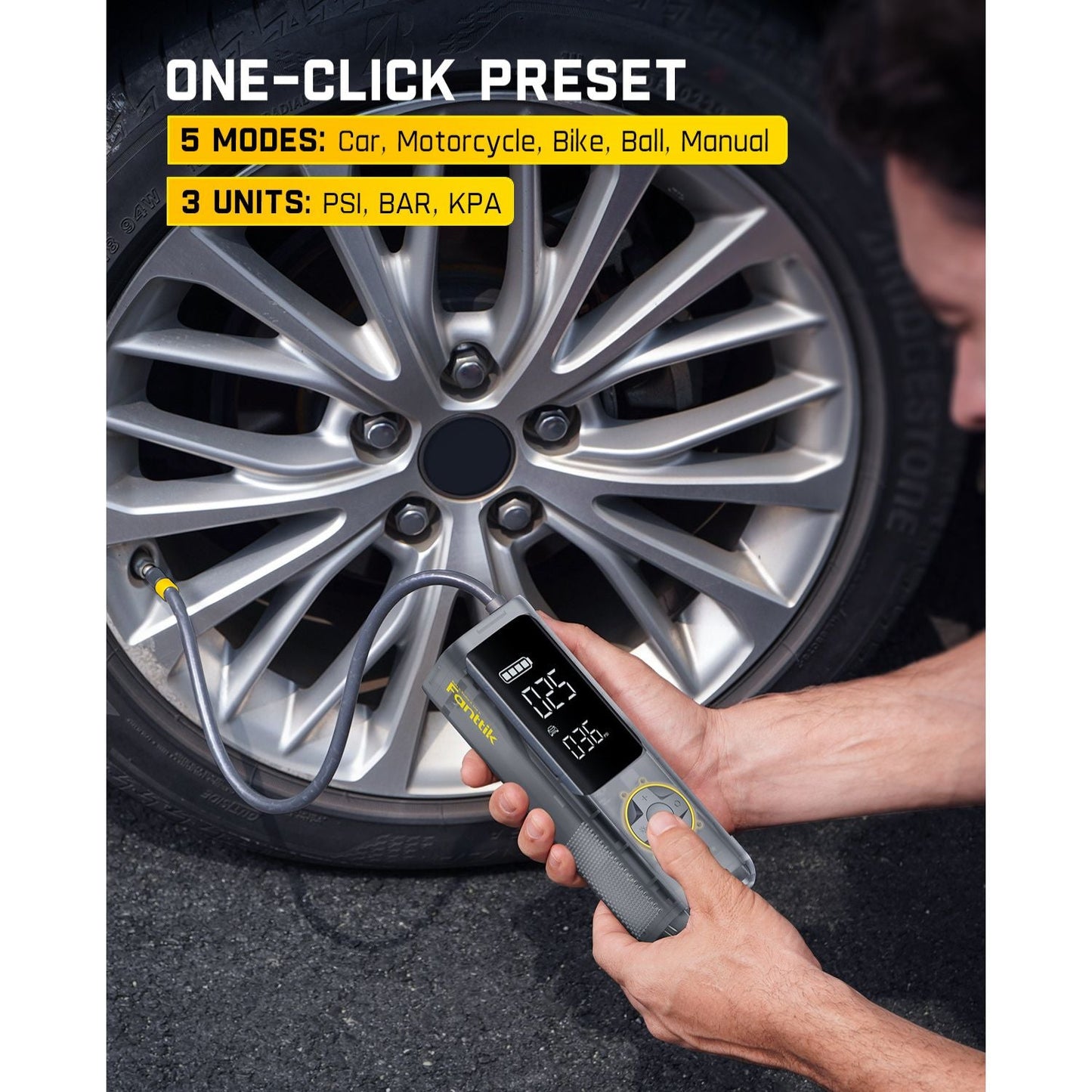 Fanttik X8 APEX® Tire Inflator Mechanical Gray